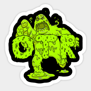 Only The Real Slime Green Apparel Sticker